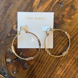 Tory Burch hoop earrings, BRAND NEW